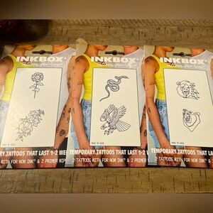 3 pack temporarily tattoos last 1-2 weeks NEW
